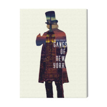 (Gangs Of New York, Martin Scorsese=5842) Canvas Print Film Retro Movie Vintage Cinema Poster DIY Framed Kit Wall Art for Living Room Bedroom Decor 16x20 inch