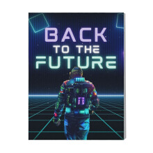 (Future Space=3764) Canvas Print Film Retro Movie Vintage Cinema Poster DIY Framed Kit Wall Art for Living Room Bedroom Decor 16x20 inch