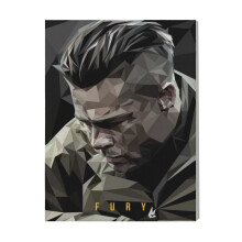(Fury=9563) Canvas Print Film Retro Movie Vintage Cinema Poster DIY Framed Kit Wall Art for Living Room Bedroom Decor 16x20 inch