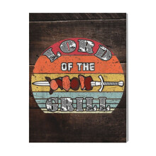 (Lord Of Grill BBQ=3040) Canvas Print Film Retro Movie Vintage Cinema Poster DIY Framed Kit Wall Art for Living Room Bedroom Decor 16x20 inch