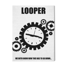 (Looper=8759) Canvas Print Film Retro Movie Vintage Cinema Poster DIY Framed Kit Wall Art for Living Room Bedroom Decor 16x20 inch