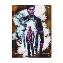 (Looper=3677) Canvas Print Film Retro Movie Vintage Cinema Poster DIY Framed Kit Wall Art for Living Room Bedroom Decor 16x20 inch