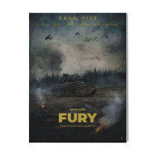 (Fury=1918) Canvas Print Film Retro Movie Vintage Cinema Poster DIY Framed Kit Wall Art for Living Room Bedroom Decor 16x20 inch