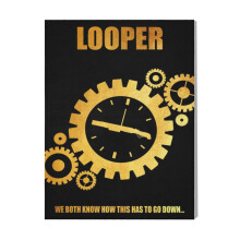 (Looper=1758) Canvas Print Film Retro Movie Vintage Cinema Poster DIY Framed Kit Wall Art for Living Room Bedroom Decor 16x20 inch