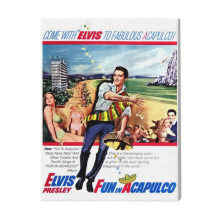 (Fun In Acapulco=8368) Canvas Print Film Retro Movie Vintage Cinema Poster DIY Framed Kit Wall Art for Living Room Bedroom Decor 16x20 inch