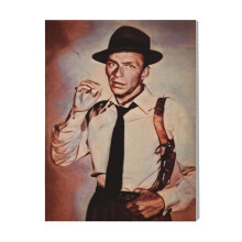 (Frank Sinatra=7523) Canvas Print Film Retro Movie Vintage Cinema Poster DIY Framed Kit Wall Art for Living Room Bedroom Decor 16x20 inch