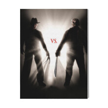 (Freddy Vs. Jason=587) Canvas Print Film Retro Movie Vintage Cinema Poster DIY Framed Kit Wall Art for Living Room Bedroom Decor 16x20 inch