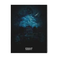 (Fright Night=3823) Canvas Print Film Retro Movie Vintage Cinema Poster DIY Framed Kit Wall Art for Living Room Bedroom Decor 16x20 inch