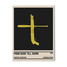 (From Dusk Till Dawn=7659) Canvas Print Film Retro Movie Vintage Cinema Poster DIY Framed Kit Wall Art for Living Room Bedroom Decor 16x20 inch