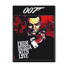 (From Russia With Love=1526) Canvas Print Film Retro Movie Vintage Cinema Poster DIY Framed Kit Wall Art for Living Room Bedroom Decor 16x20 inch
