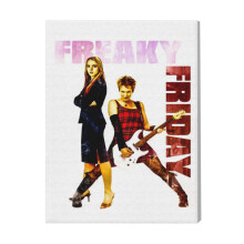 (Freaky Friday=500) Canvas Print Film Retro Movie Vintage Cinema Poster DIY Framed Kit Wall Art for Living Room Bedroom Decor 16x20 inch