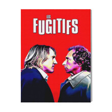 (Fugitives=5838) Canvas Print Film Retro Movie Vintage Cinema Poster DIY Framed Kit Wall Art for Living Room Bedroom Decor 16x20 inch
