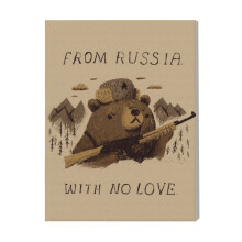 (From Russia With No Love=1080) Canvas Print Film Retro Movie Vintage Cinema Poster DIY Framed Kit Wall Art for Living Room Bedroom Decor 16x20 inch