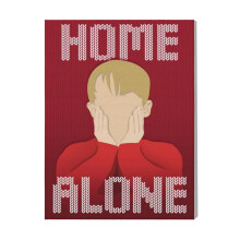 (Home Alone Minimalistic Sweater=8576) Canvas Print Film Retro Movie Vintage Cinema Poster DIY Framed Kit Wall Art for Living Room Bedroom Decor 16x20 inch