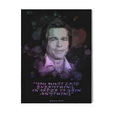(Brad Pitt=2279) Canvas Print Film Retro Movie Vintage Cinema Poster DIY Framed Kit Wall Art for Living Room Bedroom Decor 16x20 inch
