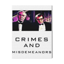 (Crimes And Misdemeanors=4465) Canvas Print Film Retro Movie Vintage Cinema Poster DIY Framed Kit Wall Art for Living Room Bedroom Decor 16x20 inch