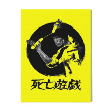 (Bruce Lee=4619) Canvas Print Film Retro Movie Vintage Cinema Poster DIY Framed Kit Wall Art for Living Room Bedroom Decor 16x20 inch