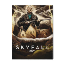 (007 Sky Fall=2542) Canvas Print Film Retro Movie Vintage Cinema Poster DIY Framed Kit Wall Art for Living Room Bedroom Decor 16x20 inch