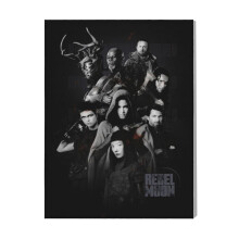 (Black And White Characters=5641) Canvas Print Film Retro Movie Vintage Cinema Poster DIY Framed Kit Wall Art for Living Room Bedroom Decor 16x20 inch