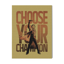 (Champion Paul Silhouette=1490) Canvas Print Film Retro Movie Vintage Cinema Poster DIY Framed Kit Wall Art for Living Room Bedroom Decor 16x20 inch