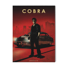 (Cobra=99) Canvas Print Film Retro Movie Vintage Cinema Poster DIY Framed Kit Wall Art for Living Room Bedroom Decor 16x20 inch