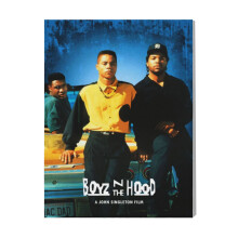 (Boyz N The Hood=2827) Canvas Print Film Retro Movie Vintage Cinema Poster DIY Framed Kit Wall Art for Living Room Bedroom Decor 16x20 inch