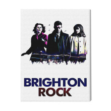 (Brighton Rock 1=2781) Canvas Print Film Retro Movie Vintage Cinema Poster DIY Framed Kit Wall Art for Living Room Bedroom Decor 16x20 inch
