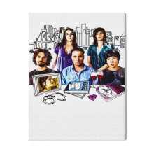 (City Island 1=7843) Canvas Print Film Retro Movie Vintage Cinema Poster DIY Framed Kit Wall Art for Living Room Bedroom Decor 16x20 inch