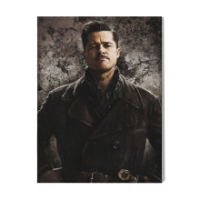 (Brad WW2 Poster=3792) Canvas Print Film Retro Movie Vintage Cinema Poster DIY Framed Kit Wall Art for Living Room Bedroom Decor 16x20 inch