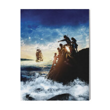 (By The Sea=8806) Canvas Print Film Retro Movie Vintage Cinema Poster DIY Framed Kit Wall Art for Living Room Bedroom Decor 16x20 inch