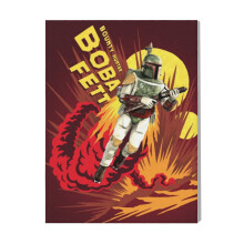 (Boba Fett=1764) Canvas Print Film Retro Movie Vintage Cinema Poster DIY Framed Kit Wall Art for Living Room Bedroom Decor 16x20 inch