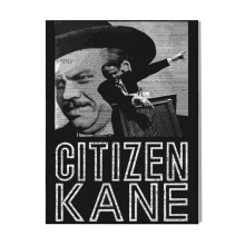 (Citizen Kane=5776) Canvas Print Film Retro Movie Vintage Cinema Poster DIY Framed Kit Wall Art for Living Room Bedroom Decor 16x20 inch