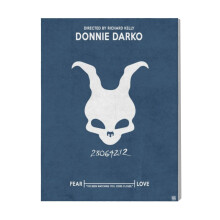 (Donnie Darko=8556) Canvas Print Film Retro Movie Vintage Cinema Poster DIY Framed Kit Wall Art for Living Room Bedroom Decor 16x20 inch