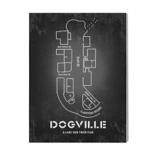 (Dogville=501) Canvas Print Film Retro Movie Vintage Cinema Poster DIY Framed Kit Wall Art for Living Room Bedroom Decor 16x20 inch