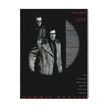 (Donnie Brasco=7784) Canvas Print Film Retro Movie Vintage Cinema Poster DIY Framed Kit Wall Art for Living Room Bedroom Decor 16x20 inch