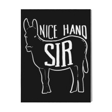 (Donkey Nice Hand Poker Or=2330) Canvas Print Film Retro Movie Vintage Cinema Poster DIY Framed Kit Wall Art for Living Room Bedroom Decor 16x20 inch