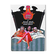 (Dona Flor And Her Two Husb=5539) Canvas Print Film Retro Movie Vintage Cinema Poster DIY Framed Kit Wall Art for Living Room Bedroom Decor 16x20 inch