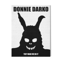 (Donnie Darko=7715) Canvas Print Film Retro Movie Vintage Cinema Poster DIY Framed Kit Wall Art for Living Room Bedroom Decor 16x20 inch