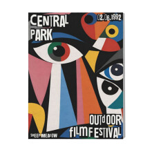 (1992 Central Park Film Art=3203) Canvas Print Film Retro Movie Vintage Cinema Poster DIY Framed Kit Wall Art for Living Room Bedroom Decor 16x20 inch