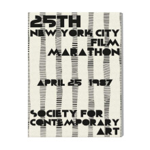 (1987 NYC Film Festival Art=390) Canvas Print Film Retro Movie Vintage Cinema Poster DIY Framed Kit Wall Art for Living Room Bedroom Decor 16x20 inch