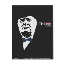 (A Churchill Poster Made In The Style Of The Godfather. ...=489) Canvas Print Film Retro Movie Vintage Cinema Poster DIY Framed Kit Wall Art for Living Room Bedroom Decor 16x20 inch