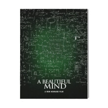 (A Beautiful Mind=3840) Canvas Print Film Retro Movie Vintage Cinema Poster DIY Framed Kit Wall Art for Living Room Bedroom Decor 16x20 inch
