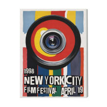(1998 NYC Film Festival=4673) Canvas Print Film Retro Movie Vintage Cinema Poster DIY Framed Kit Wall Art for Living Room Bedroom Decor 16x20 inch
