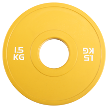 Gym Micro-Type Platten Hantel Gewicht Platte Gummi Bruchteil Gewicht Platten Add-on Öffnung 50,4mm 1,5KG