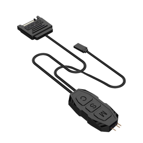 Cavo controller ARGB 5V 3 pin RGB Controller Alimentatore SATA Strisce luminose Cavo controller per schede madri PC 1