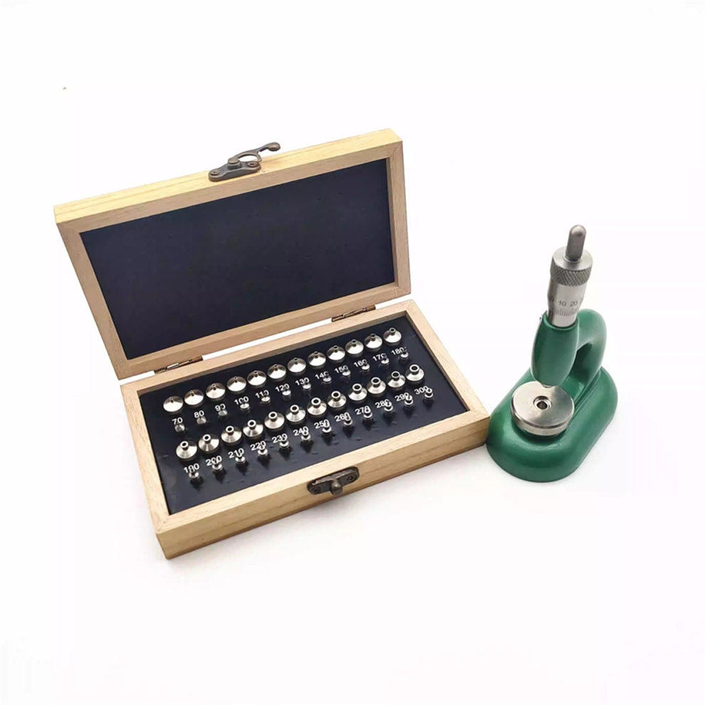 Watch Repair Tool Watch Press Set Watch Back Case Closer Watchmaker Jewelling Tool Aluminum Alloy Green with 48Pcs Dies