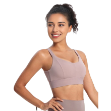 Racerback Sportbeha Grijs Roze M