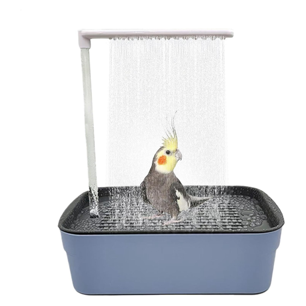 Bird Shower Tub Parrot Automatic Bath Pet Circulating Water Bath Tub Pet Bird Bath Accessories