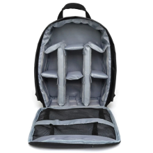Multifunktionale Digitalkamera-Rucksacktasche, wasserdichte Outdoor-DSLR-Kameratasche, Objektivtasche, DSLR-Kameratasche, Grau