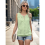 Chaleco sin mangas para mujer verde fluorescente L 5